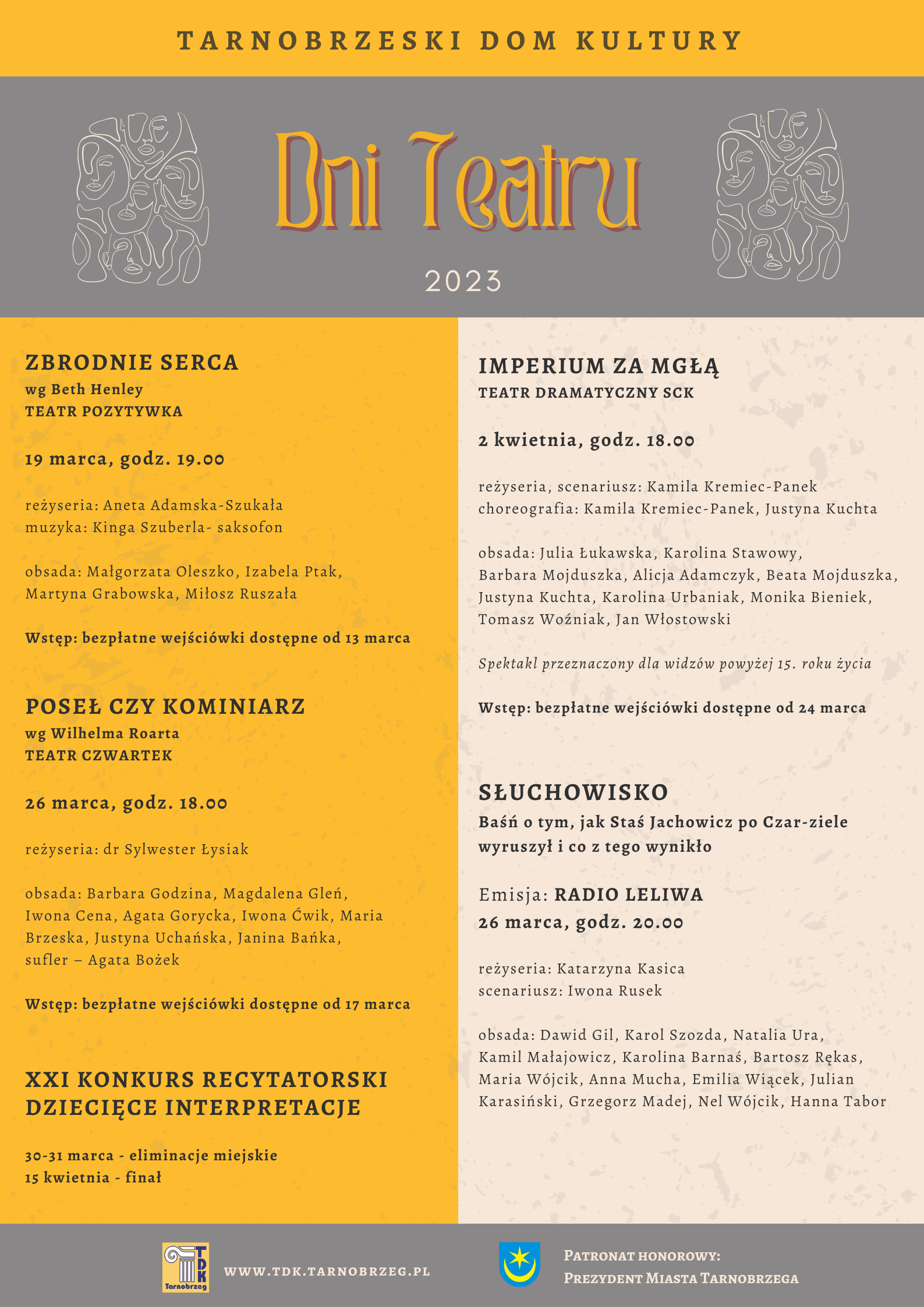 Dni Teatru w Tarnobrzeskim Domu Kultury